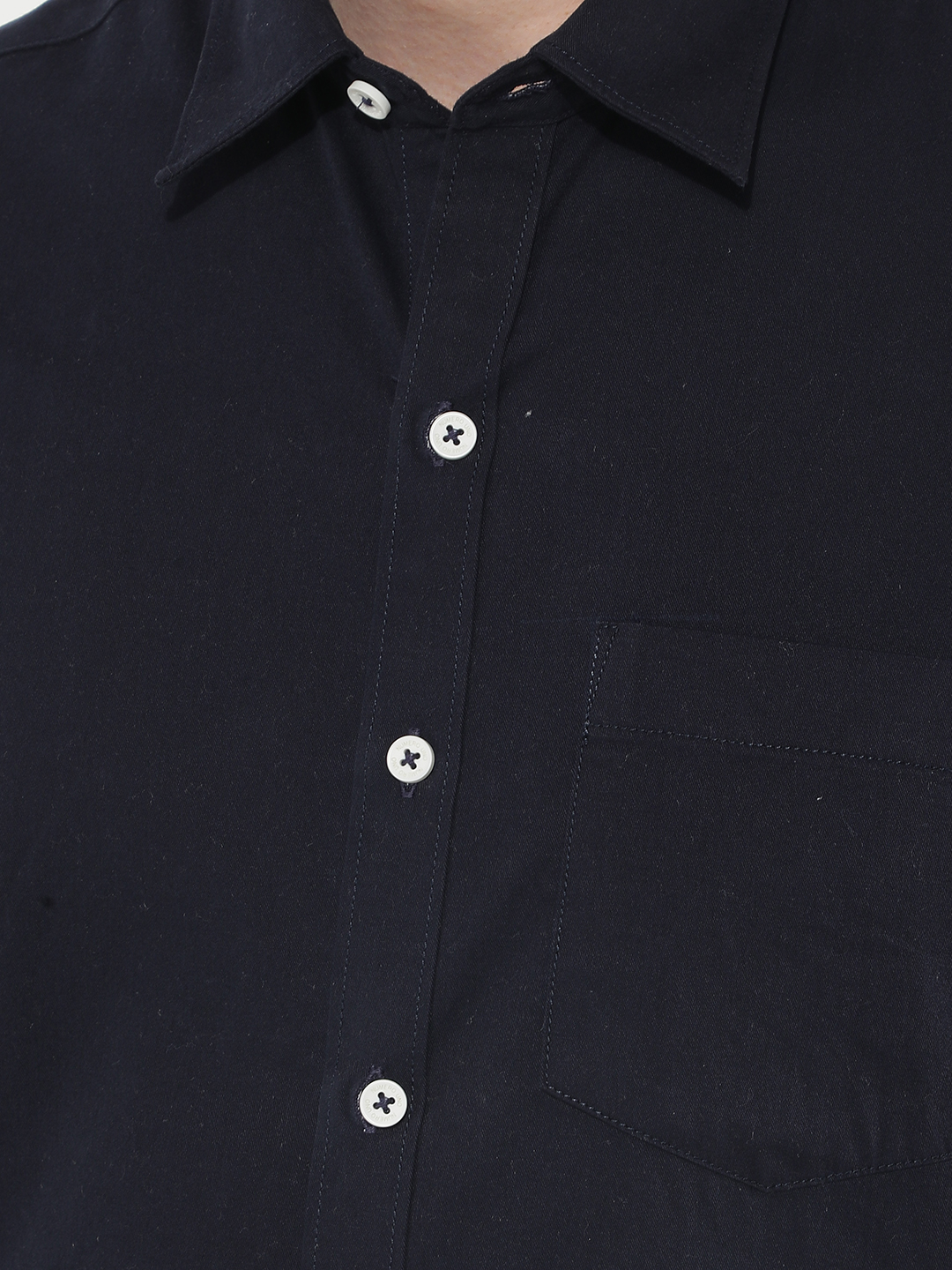 Numero Uno Men Solid Navy Shirt